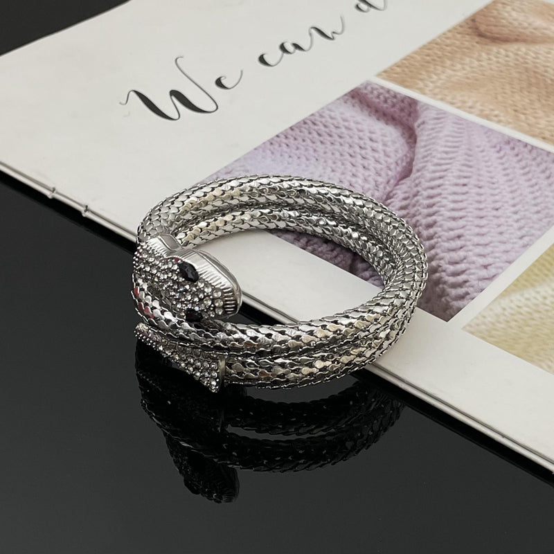 THE SNAKE - WRAP MESH CUFF BRACELET