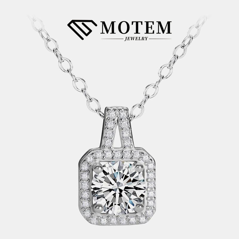 【N21 Hot Sale!】 925 Sterling Silver Moissanite Necklace - MOTEMCO