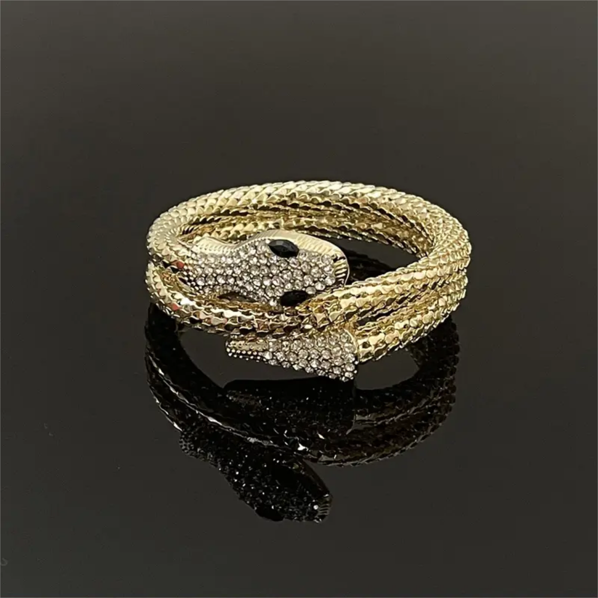 THE SNAKE - WRAP MESH CUFF BRACELET