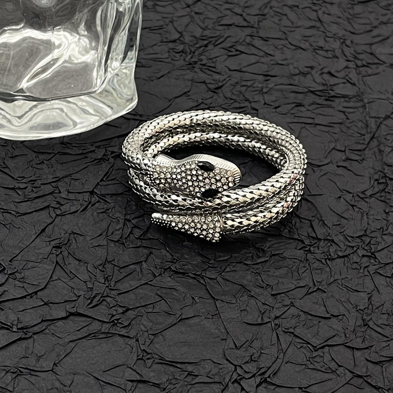 THE SNAKE - WRAP MESH CUFF BRACELET