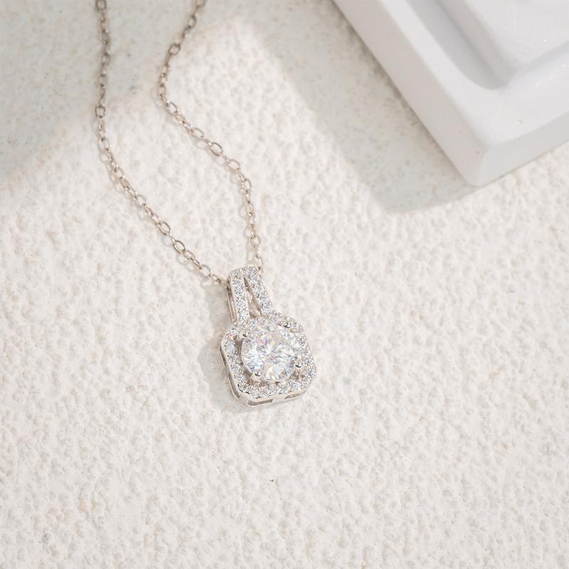 【N21 Hot Sale!】 925 Sterling Silver Moissanite Necklace - MOTEMCO