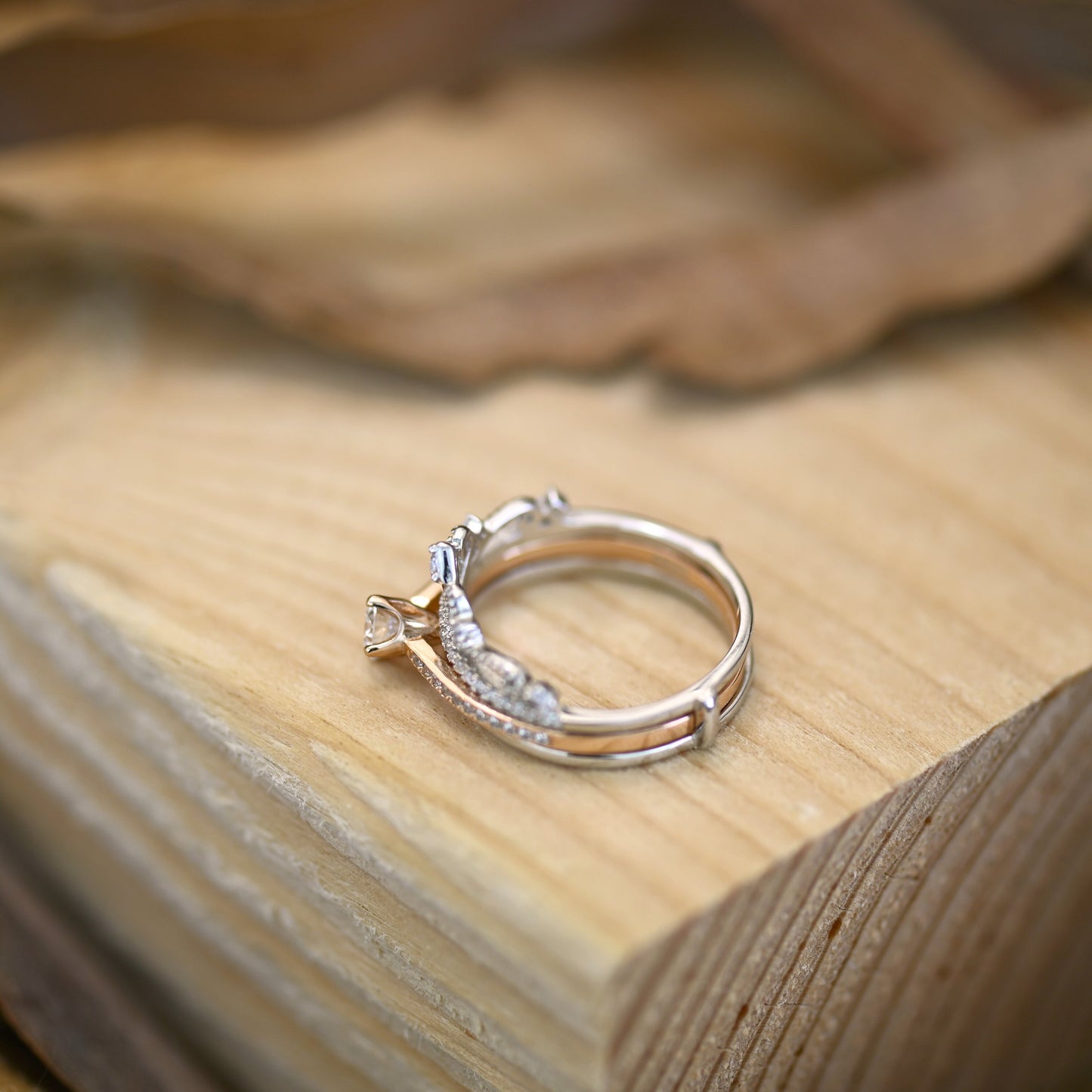【R6 Crown 2pcs】 925 Sterling Silver Moissanite Rings - MOTEMCO
