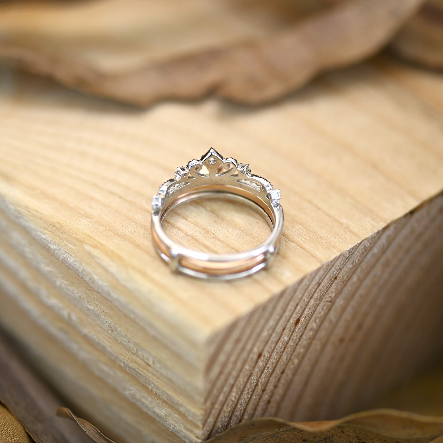 【R6 Crown 2pcs】 925 Sterling Silver Moissanite Rings - MOTEMCO