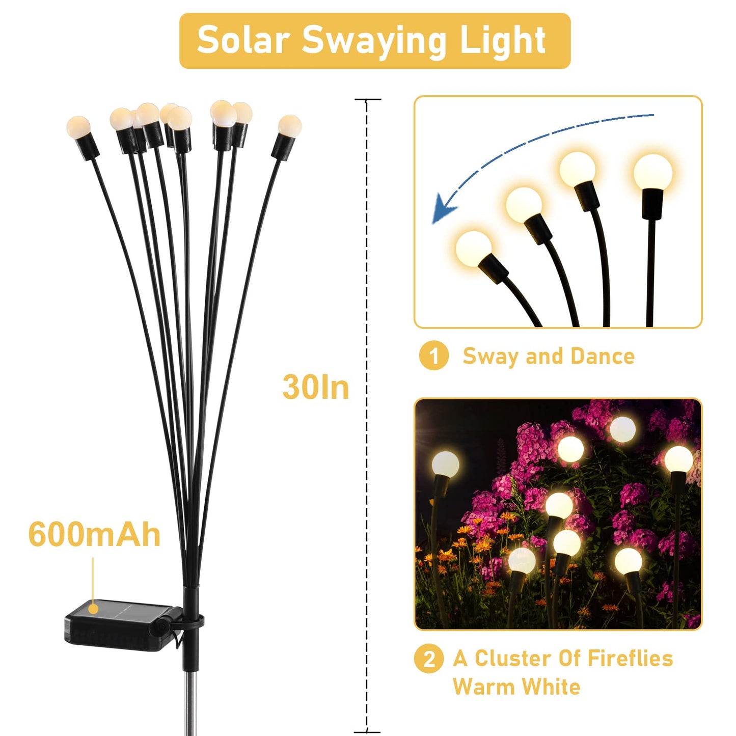 Up to 60% OFFđ„IP65 Waterproof Solar Powered Firefly Light - MOTEMCO