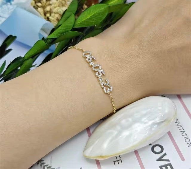 CZ CUSTOM DATE BRACELET