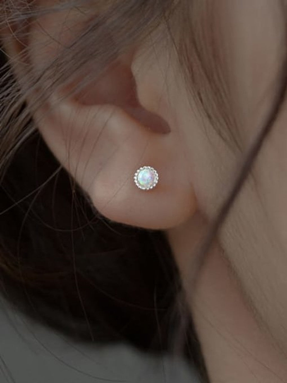 【SilverE2】 925 Sterling Silver Stud Earrings
