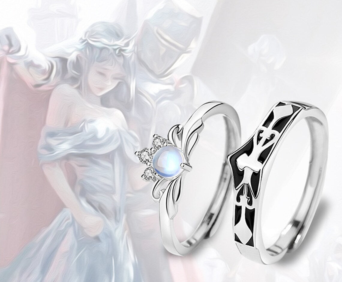 【Rapunzel & Flynn】 925 Sterling Silver Matching Couple Ring