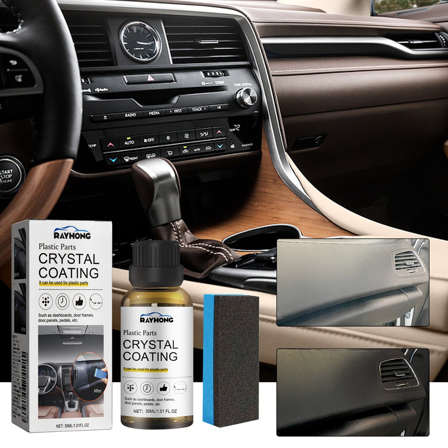 🔥 Crystal Coating Refurbish Agent with Sponge