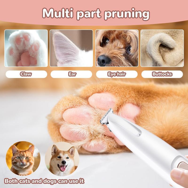 2024 New Pet Paw Trimmer Waterproof Rechargeable