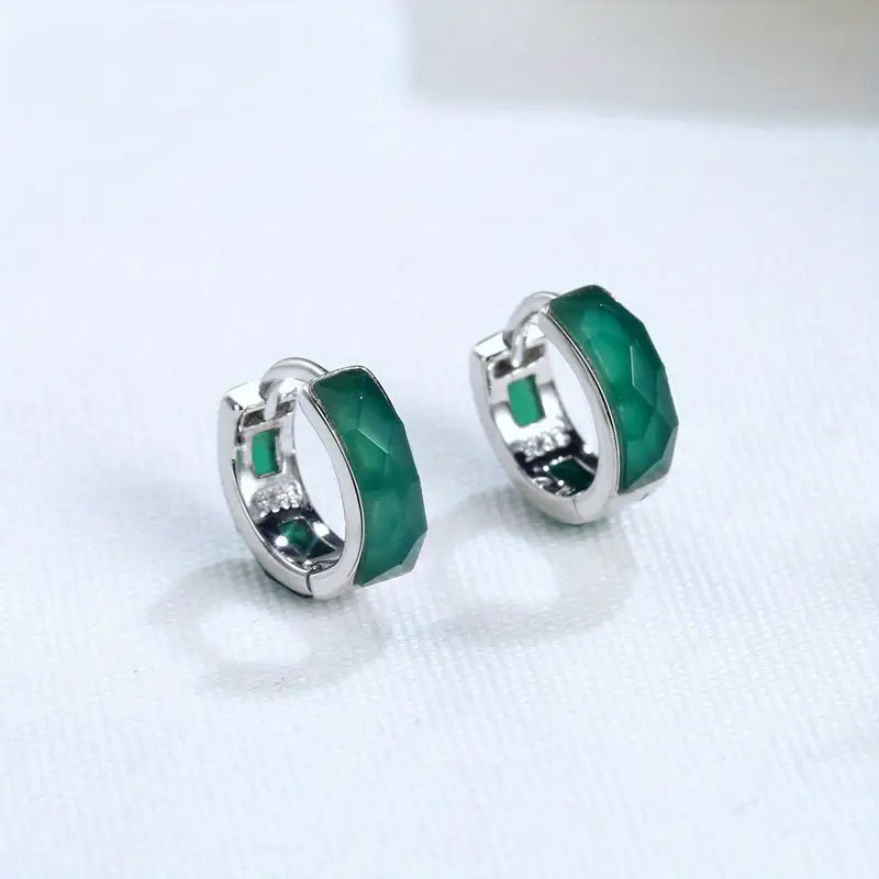 【SilverE4】 925 Sterling Silver Stud Earrings