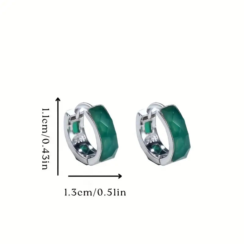 【SilverE4】 925 Sterling Silver Stud Earrings
