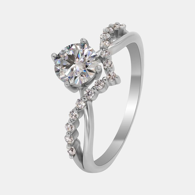 【R9】 925 Sterling Silver Moissanite Rings - MOTEMCO