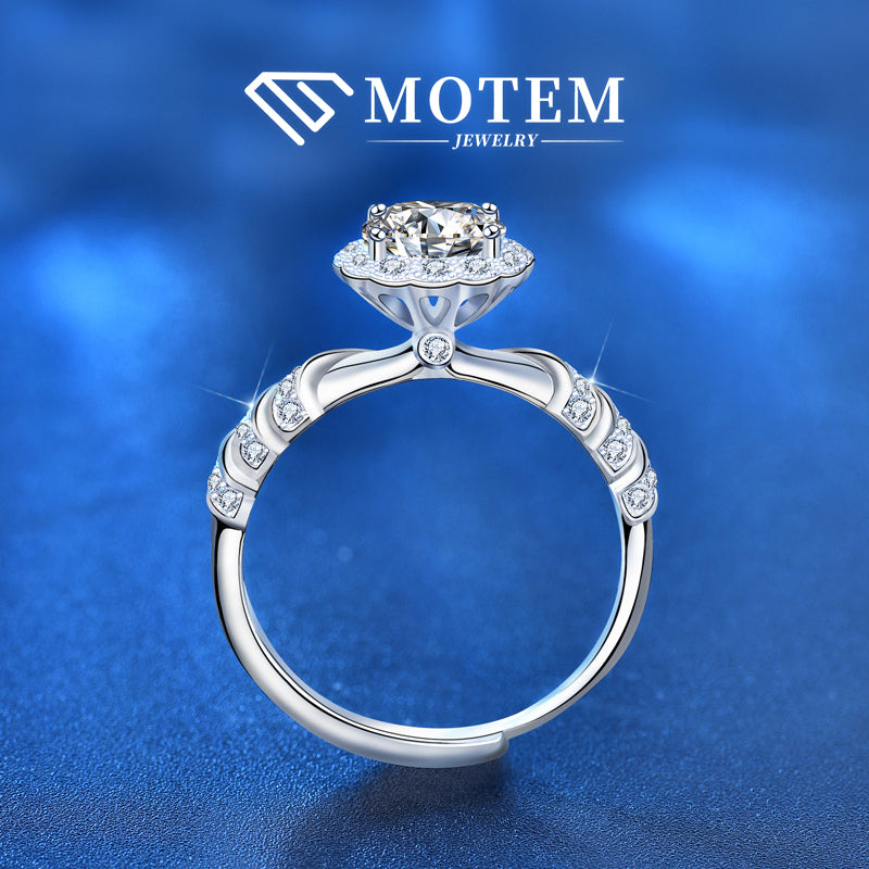 【R14 Mermaid Princess】 925 Sterling Silver Moissanite Rings - MOTEMCO