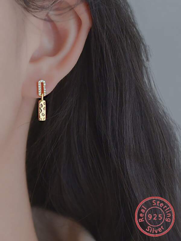 【SilverE1】 925 Sterling Silver Stud Earrings
