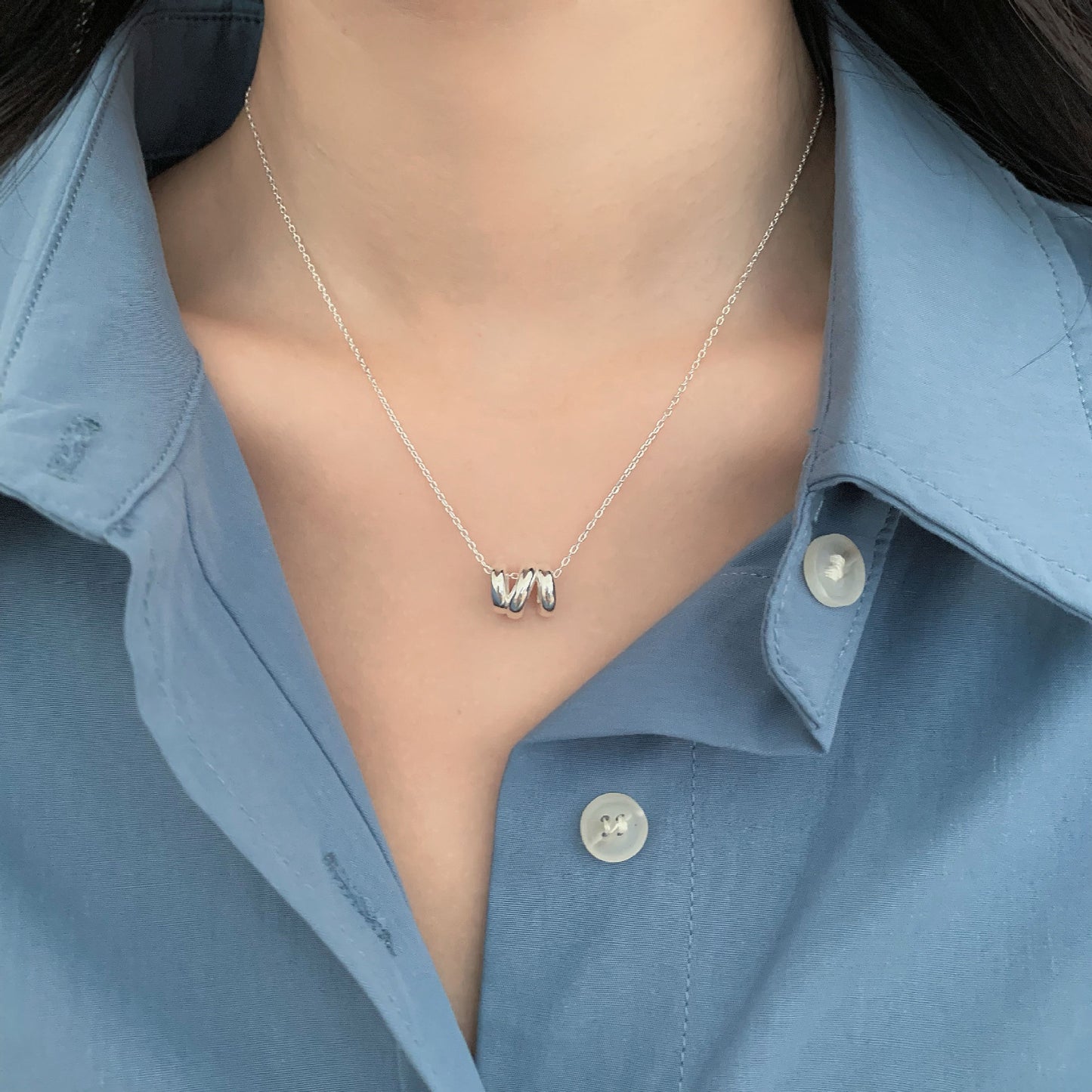 【SilverN11】 925 Sterling Silver Necklace - MOTEMCO
