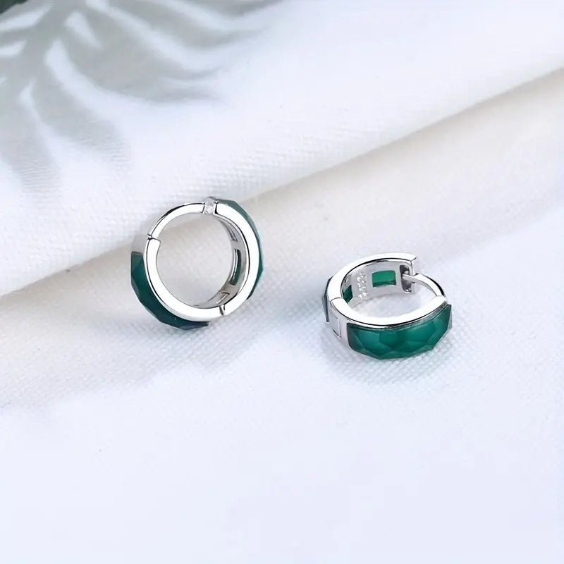 【SilverE4】 925 Sterling Silver Stud Earrings
