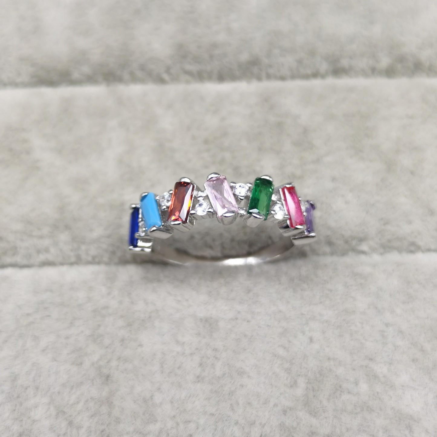 【SilverR4 Colorful Birthstone】 925 Sterling Silver Rings
