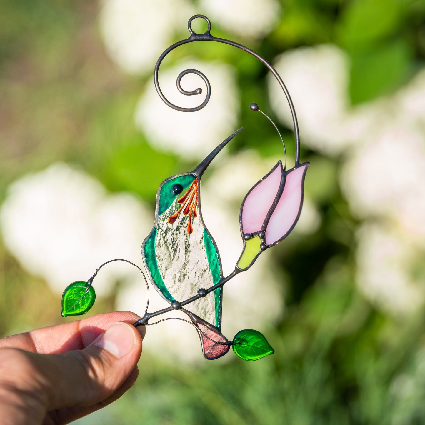 Stained Glass Hummingbird Mothers Day gift