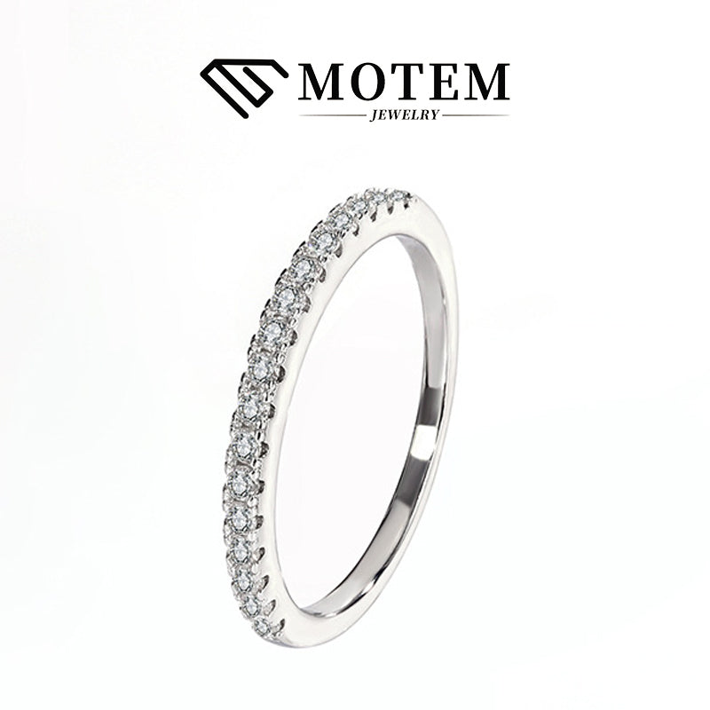 【R12】 925 Sterling Silver Moissanite Rings - MOTEMCO