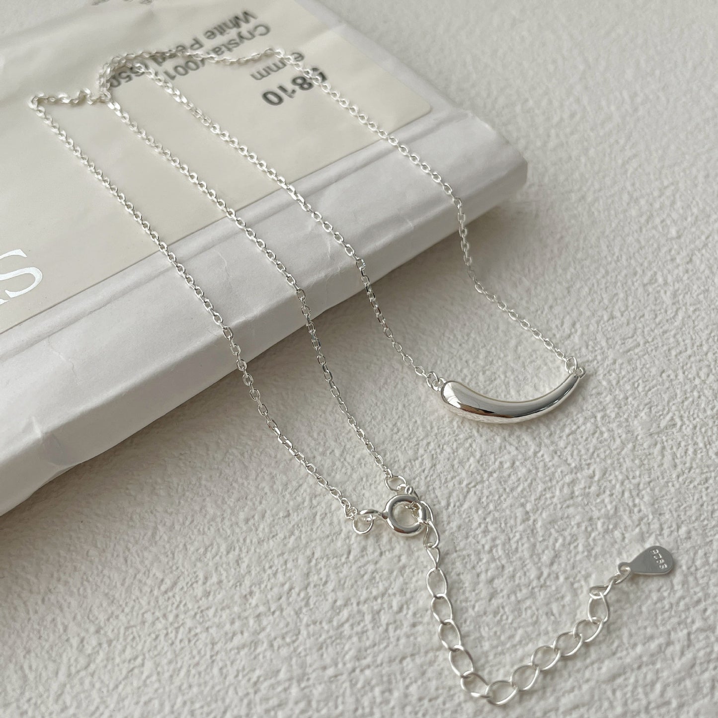 【SilverN13 Smile】 925 Sterling Silver Necklace - MOTEMCO