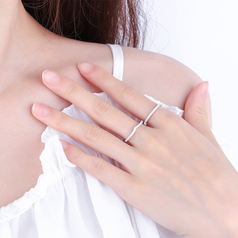 【R12】 925 Sterling Silver Moissanite Rings - MOTEMCO