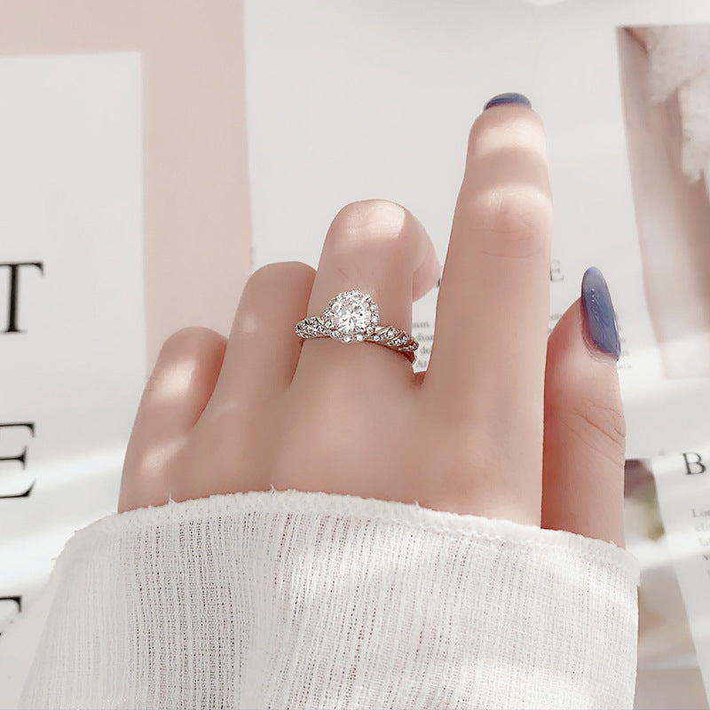 【R14 Mermaid Princess】 925 Sterling Silver Moissanite Rings - MOTEMCO