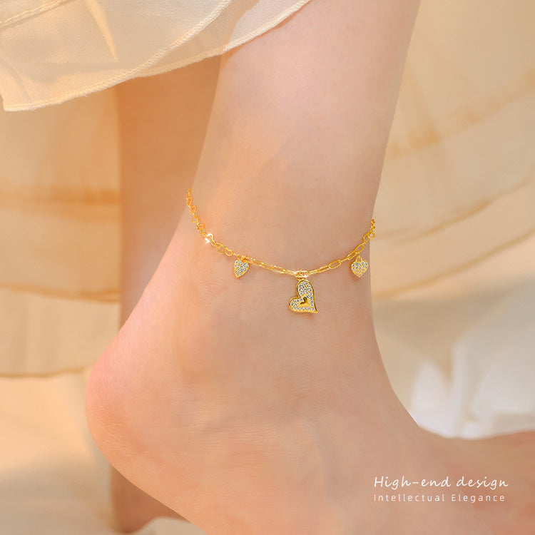 【SilverA1】 925 Sterling Silver Anklet