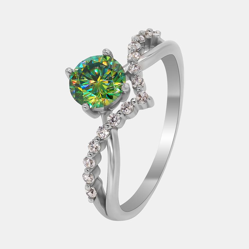 【R9】 925 Sterling Silver Moissanite Rings - MOTEMCO