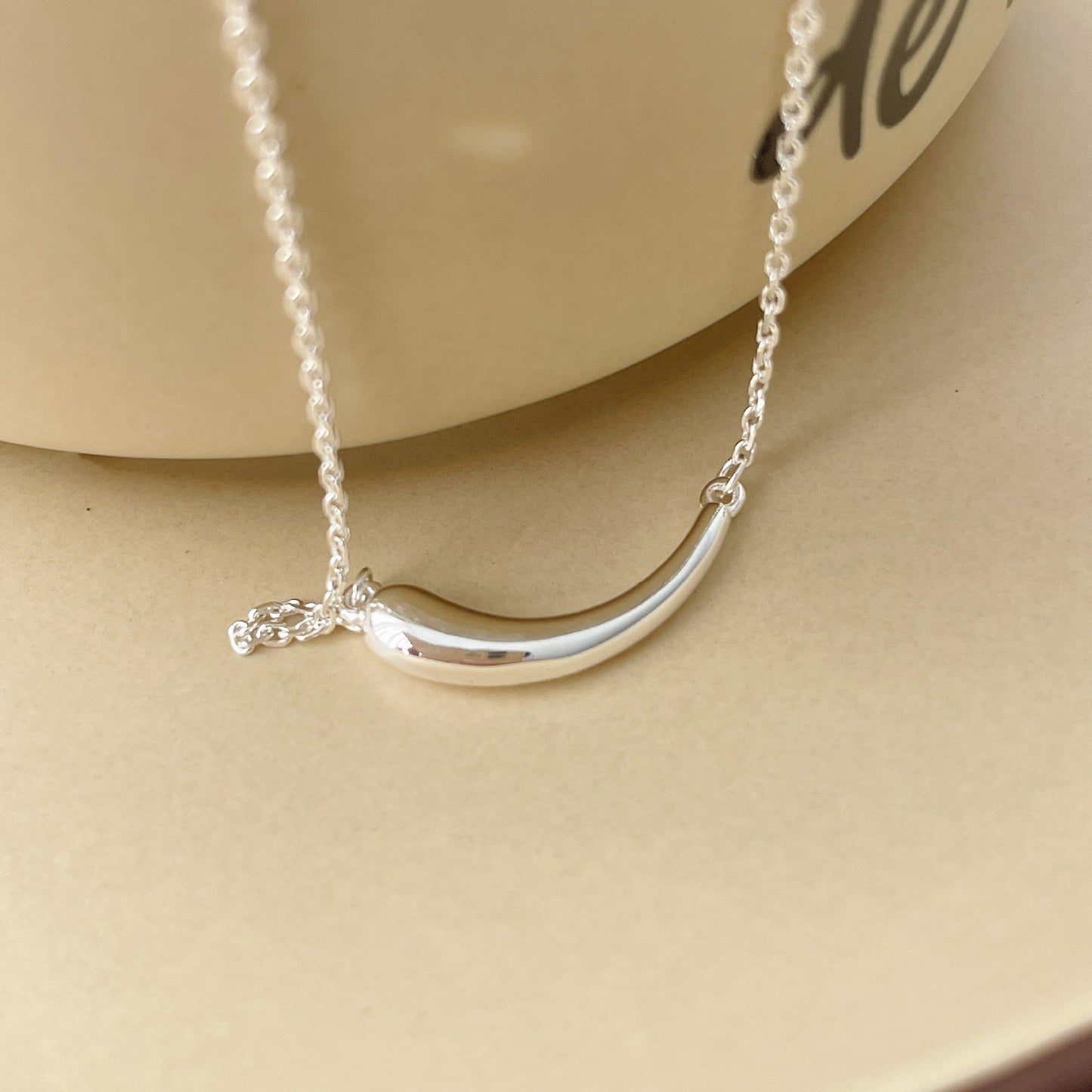 【SilverN13 Smile】 925 Sterling Silver Necklace - MOTEMCO