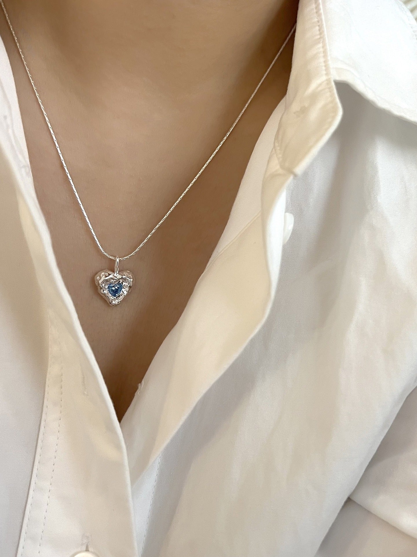 【SilverN19】 925 Sterling Silver Necklace - MOTEMCO