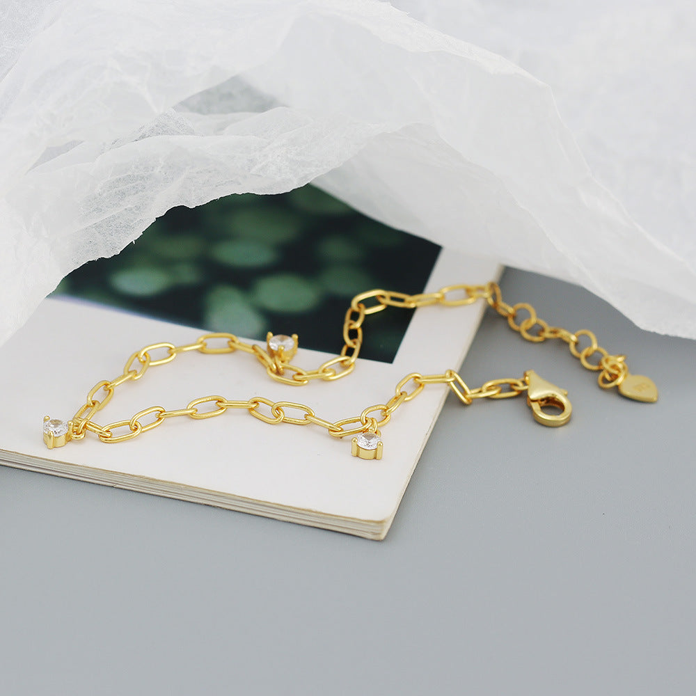 【SilverA3】 925 Sterling Silver Anklet