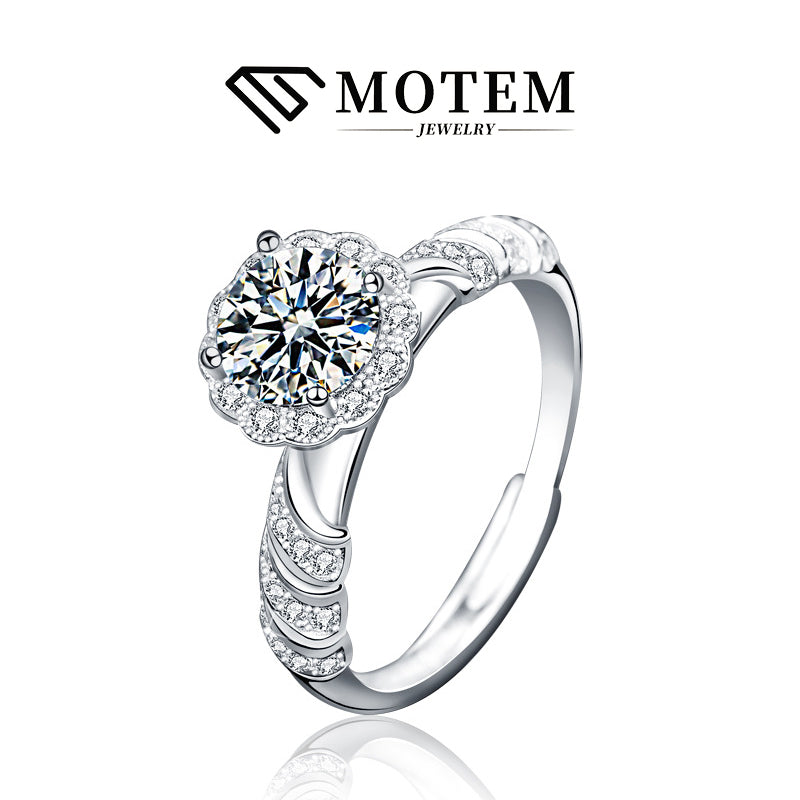 【R14 Mermaid Princess】 925 Sterling Silver Moissanite Rings - MOTEMCO