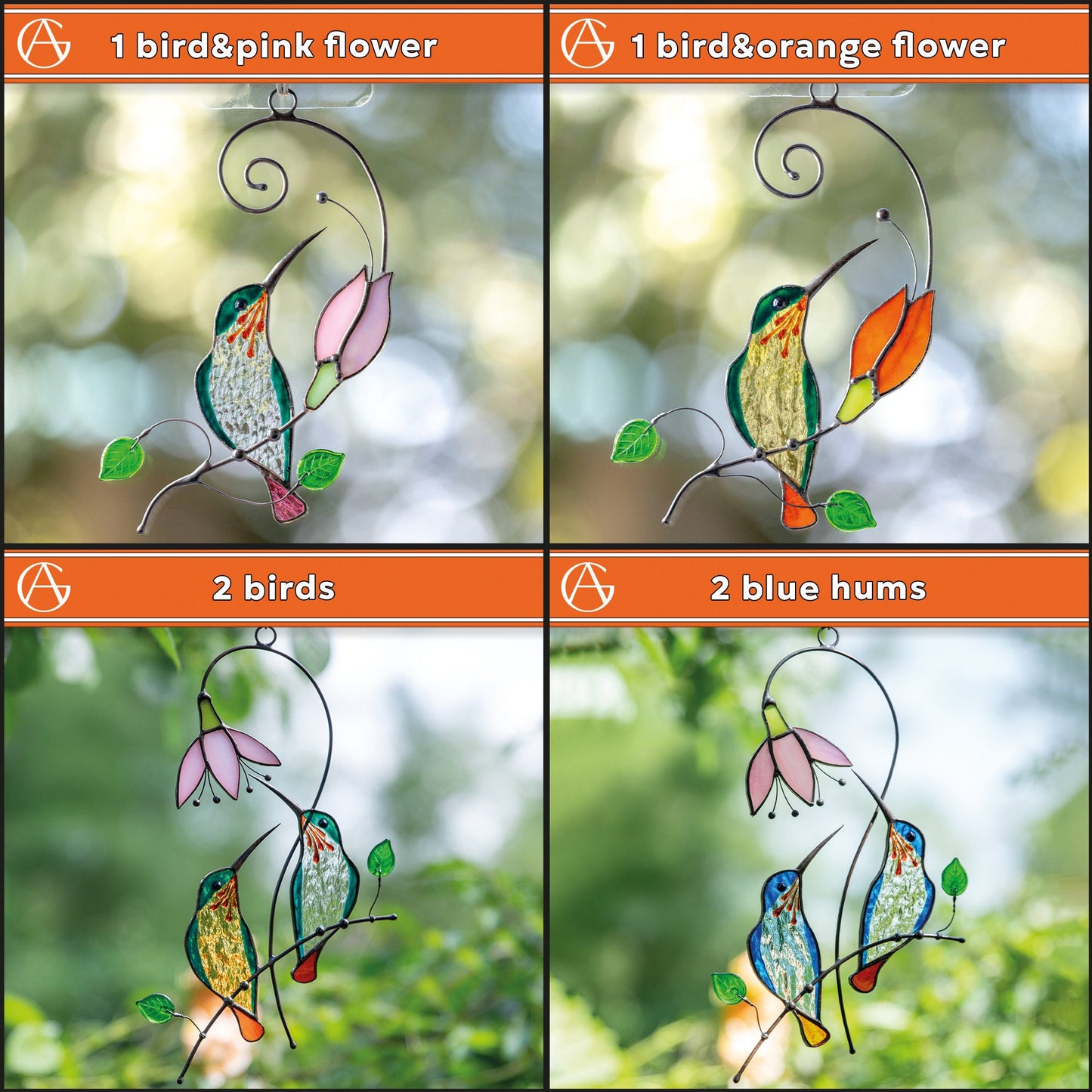 Stained Glass Hummingbird Mothers Day gift