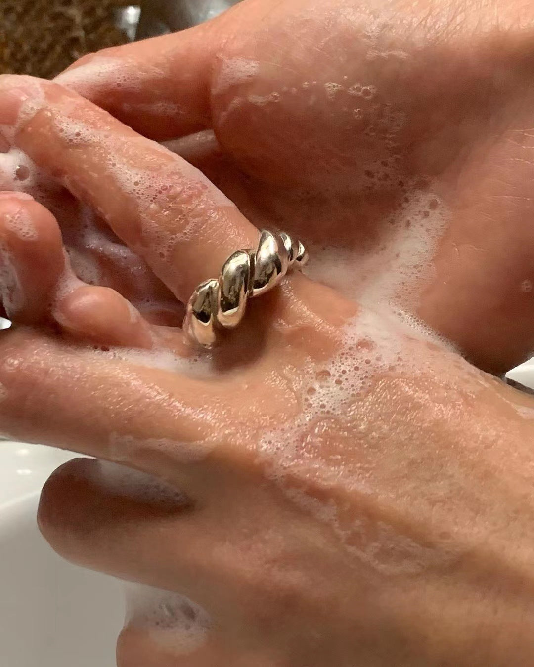 【SilverR6 Geometric Lines】 925 Sterling Silver Rings