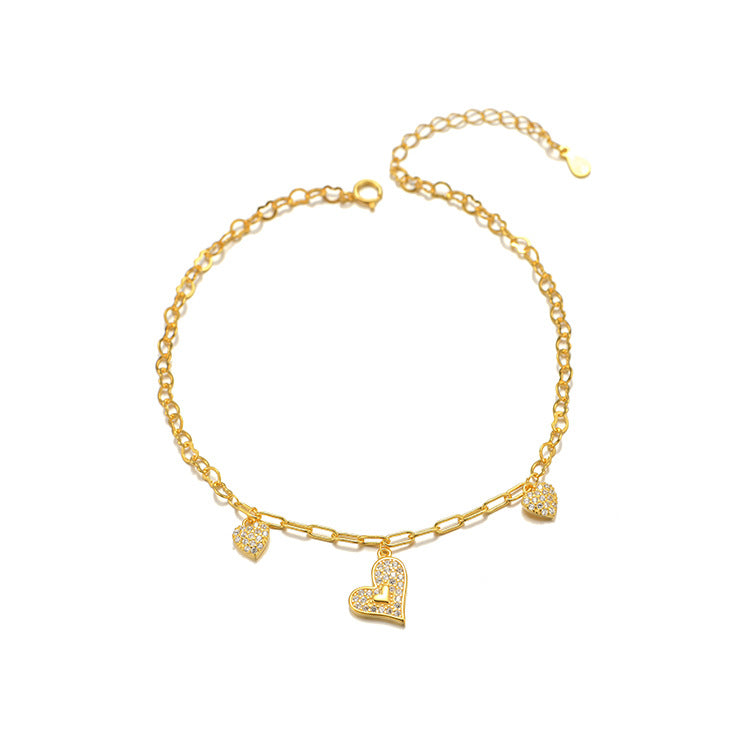 【SilverA1】 925 Sterling Silver Anklet