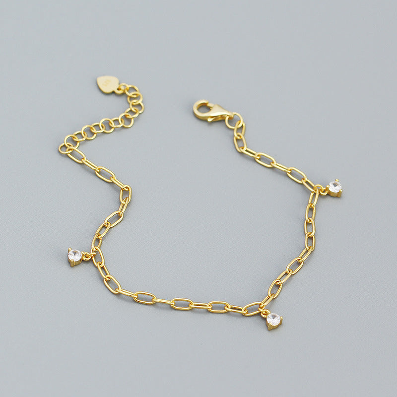 【SilverA3】 925 Sterling Silver Anklet