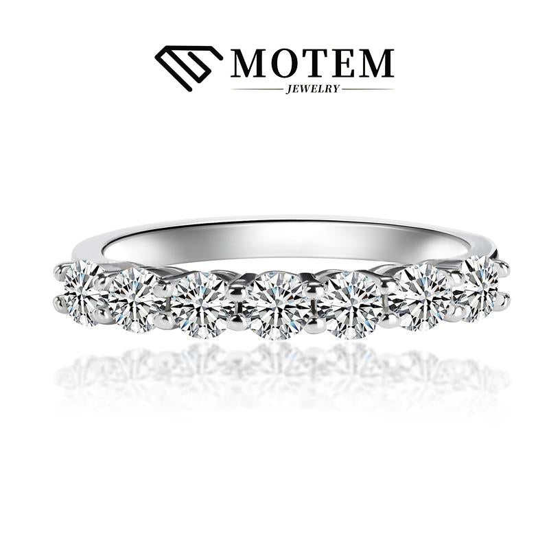 【R4 7 Princesses】 925 Sterling Silver Moissanite Rings - MOTEMCO
