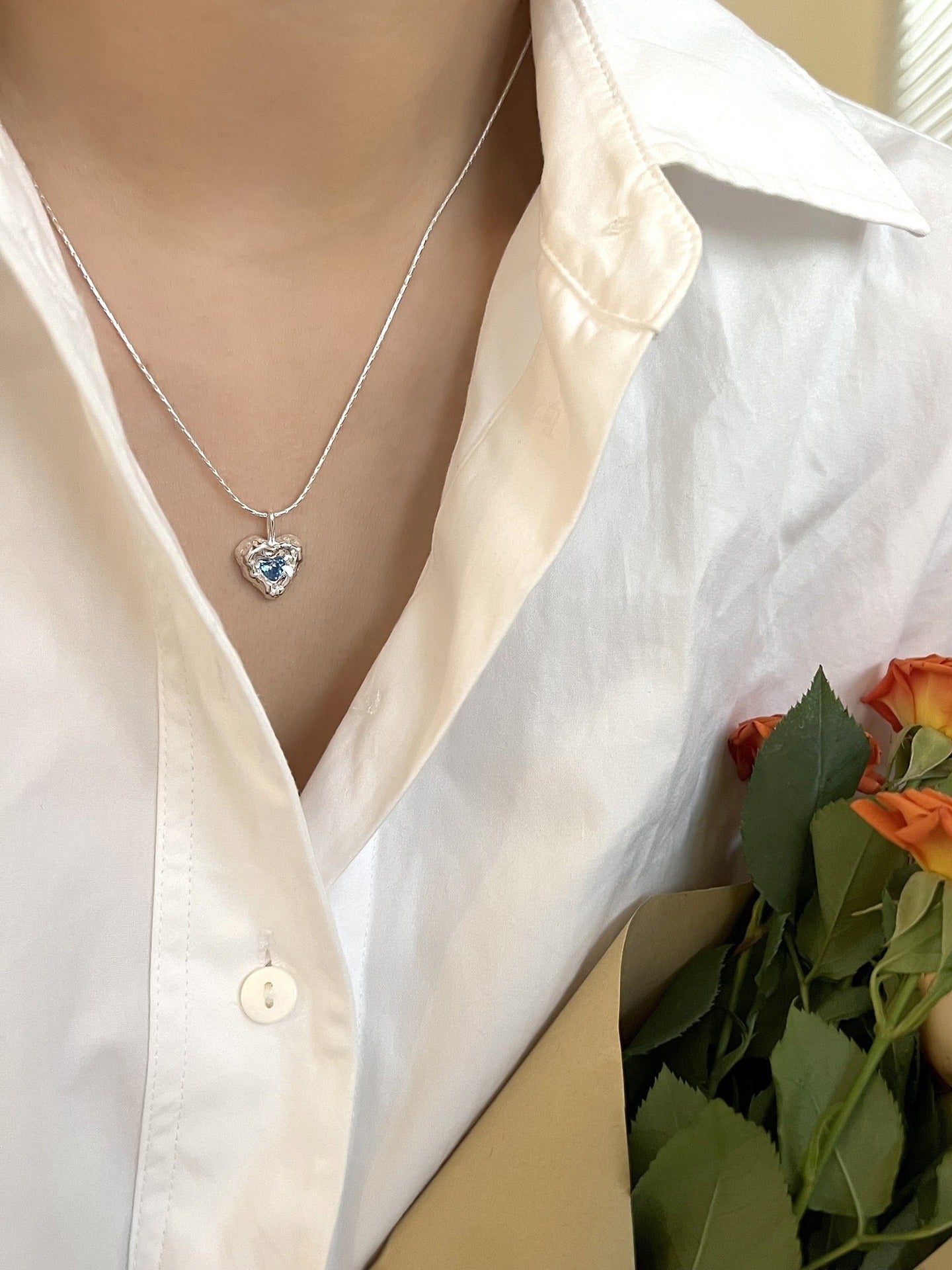 【SilverN19】 925 Sterling Silver Necklace - MOTEMCO