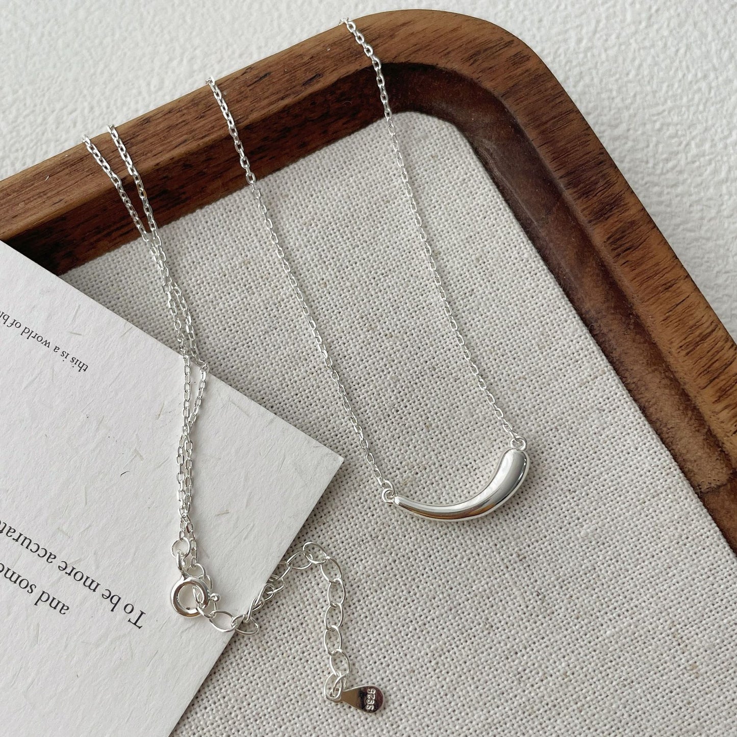 【SilverN13 Smile】 925 Sterling Silver Necklace - MOTEMCO