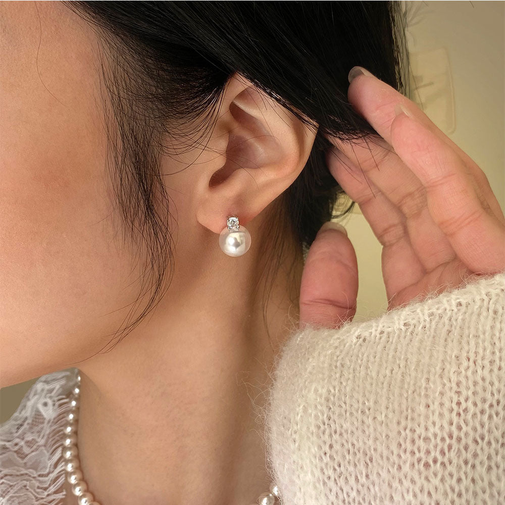 【SilverE6】 925 Sterling Silver Stud Earrings