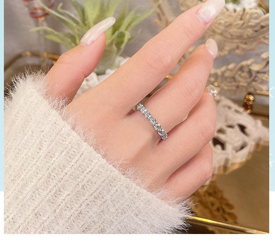 【R4 7 Princesses】 925 Sterling Silver Moissanite Rings - MOTEMCO