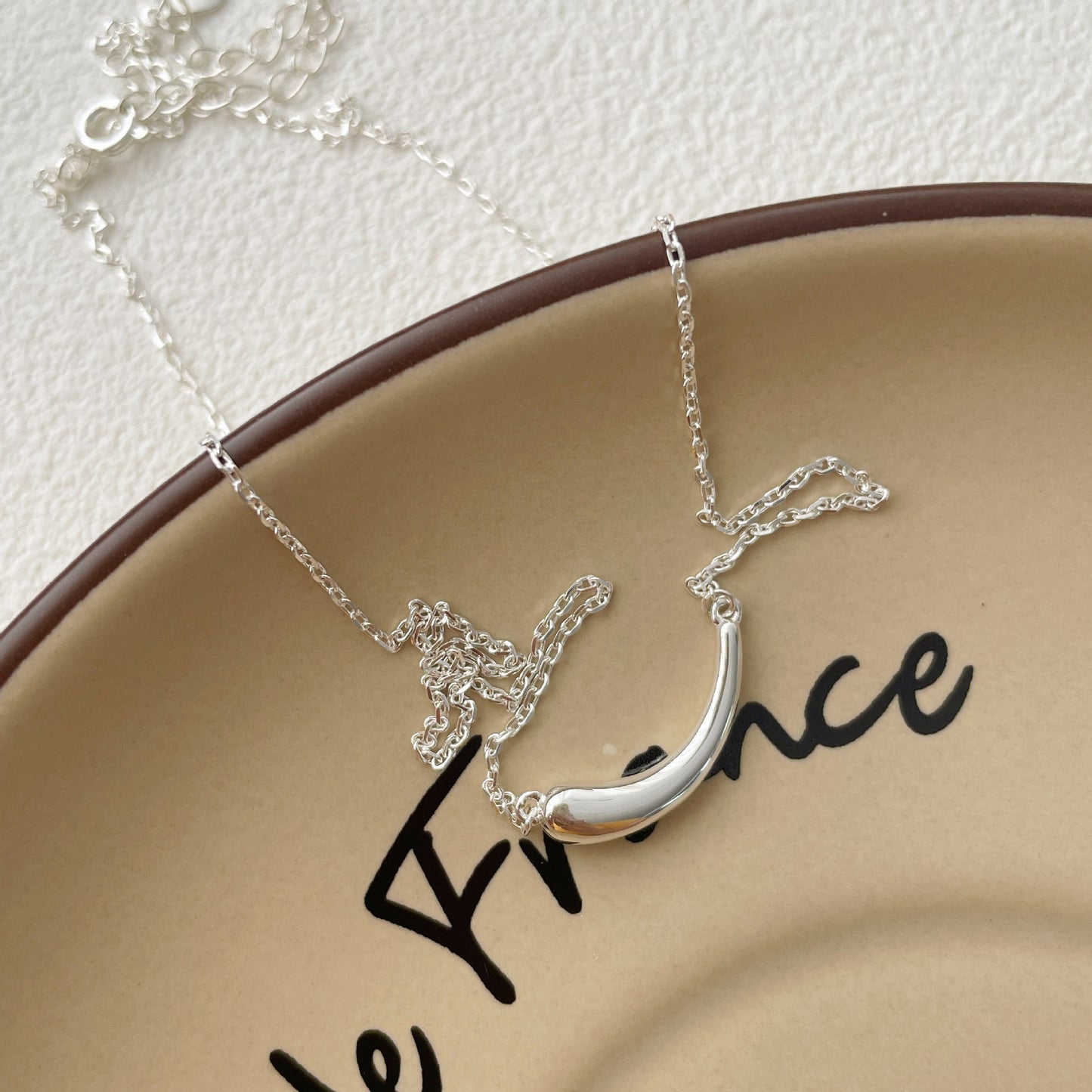 【SilverN13 Smile】 925 Sterling Silver Necklace - MOTEMCO