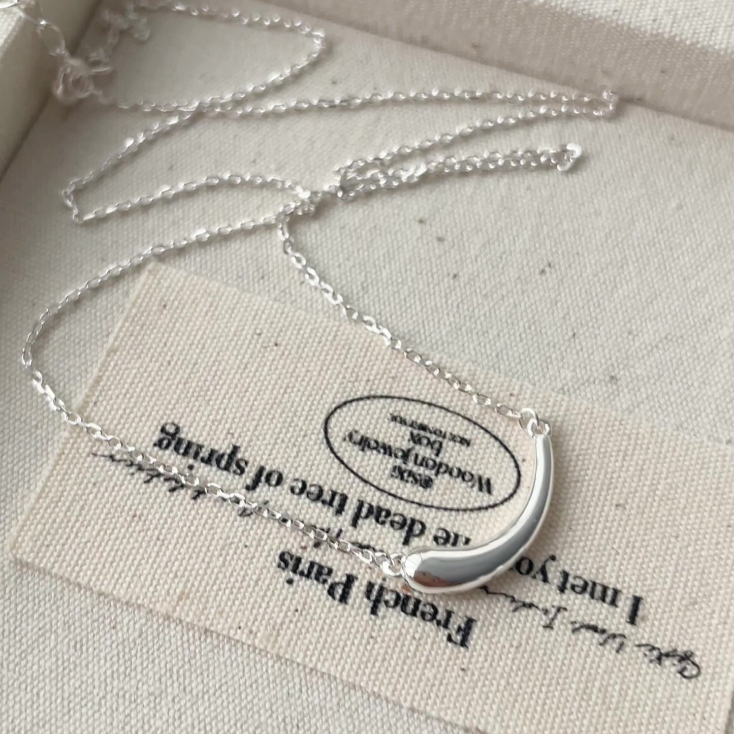 【SilverN13 Smile】 925 Sterling Silver Necklace - MOTEMCO