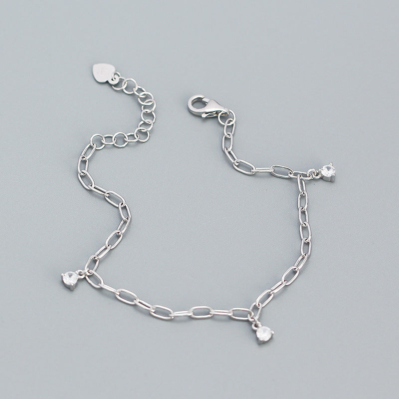 【SilverA3】 925 Sterling Silver Anklet