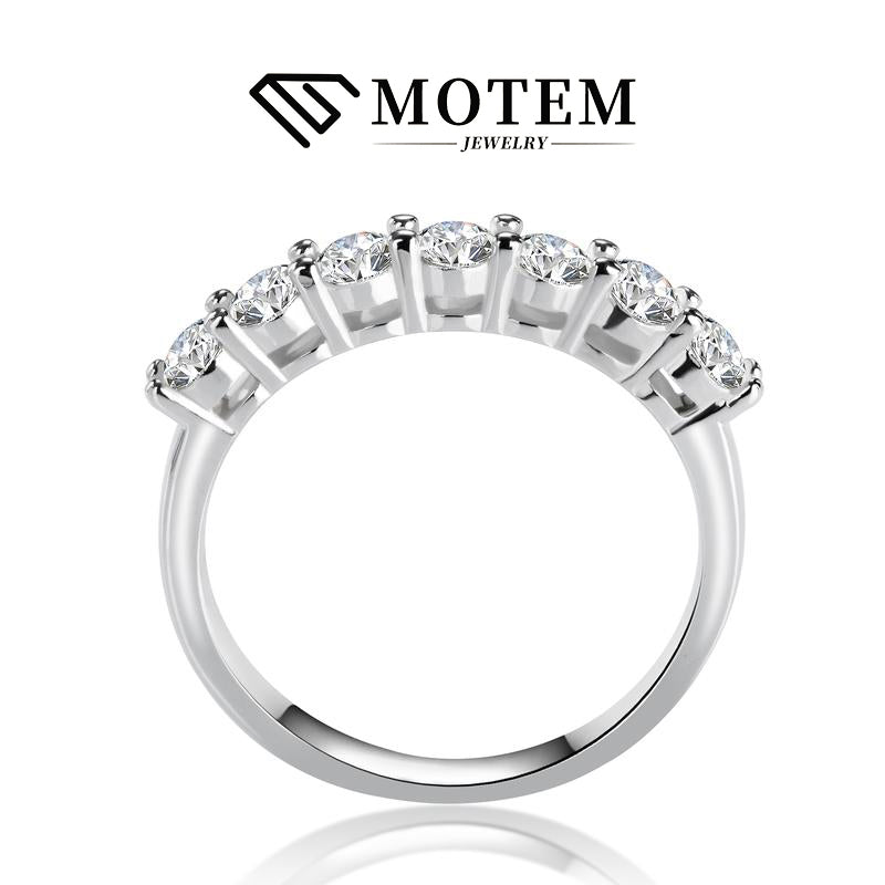 【R4 7 Princesses】 925 Sterling Silver Moissanite Rings - MOTEMCO