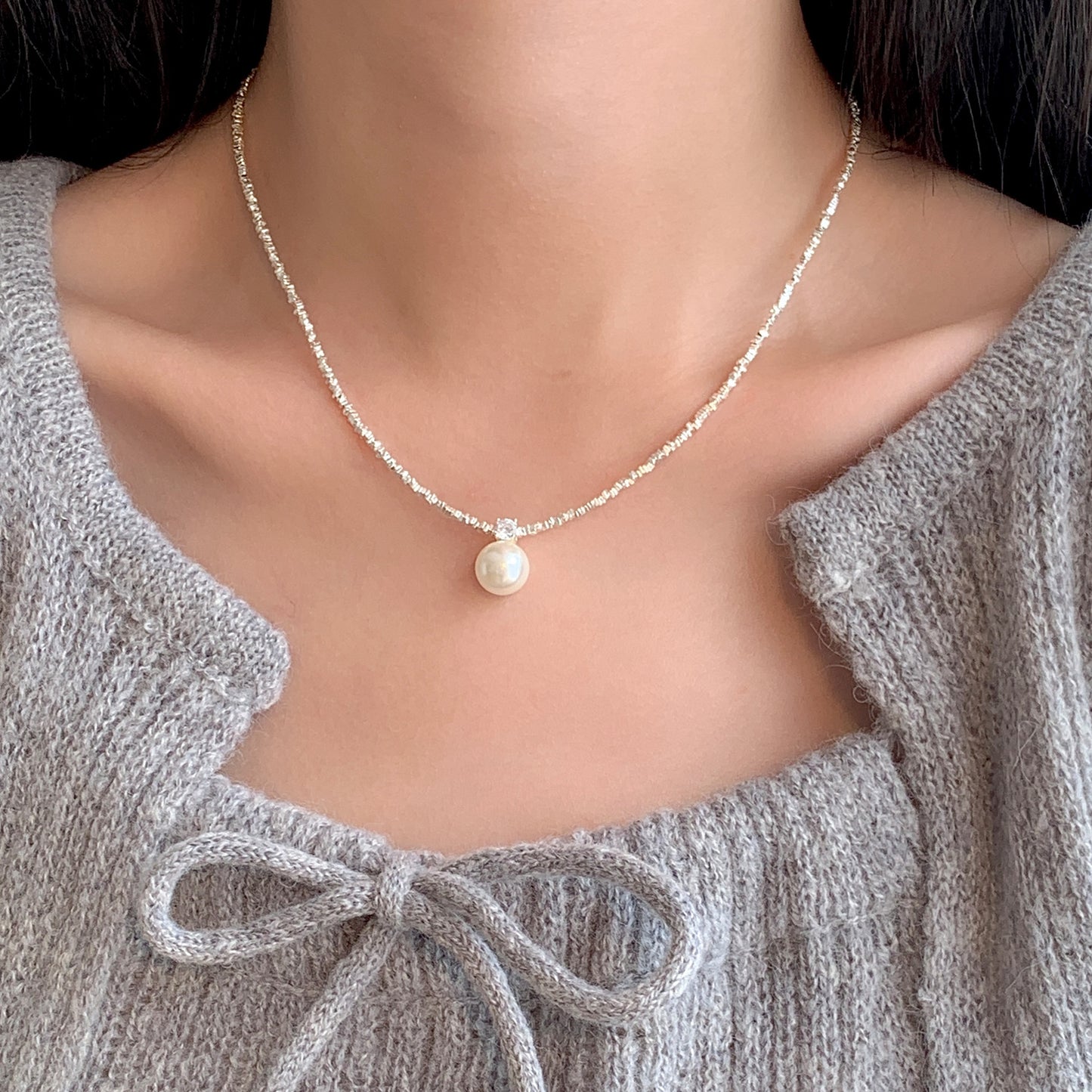 【SilverN12】 925 Sterling Silver Necklace - MOTEMCO