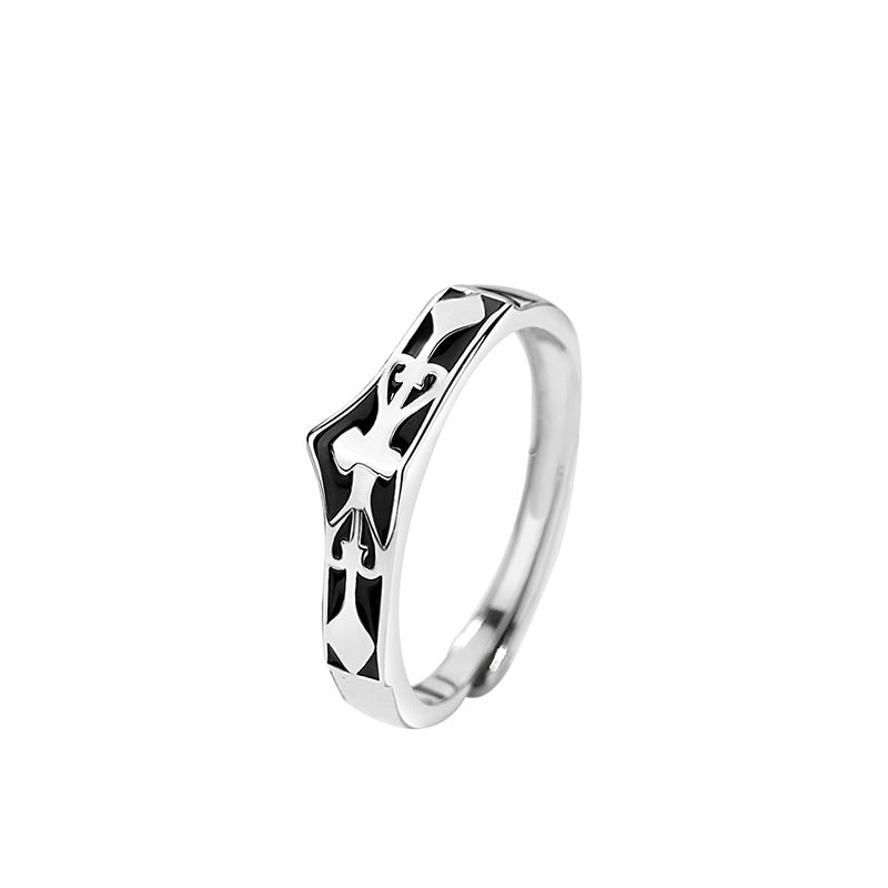 【SilverR10 Princess and Knight】 925 Sterling Silver Rings Couple Set