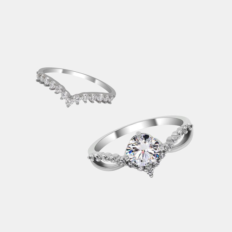 【R9】 925 Sterling Silver Moissanite Rings - MOTEMCO