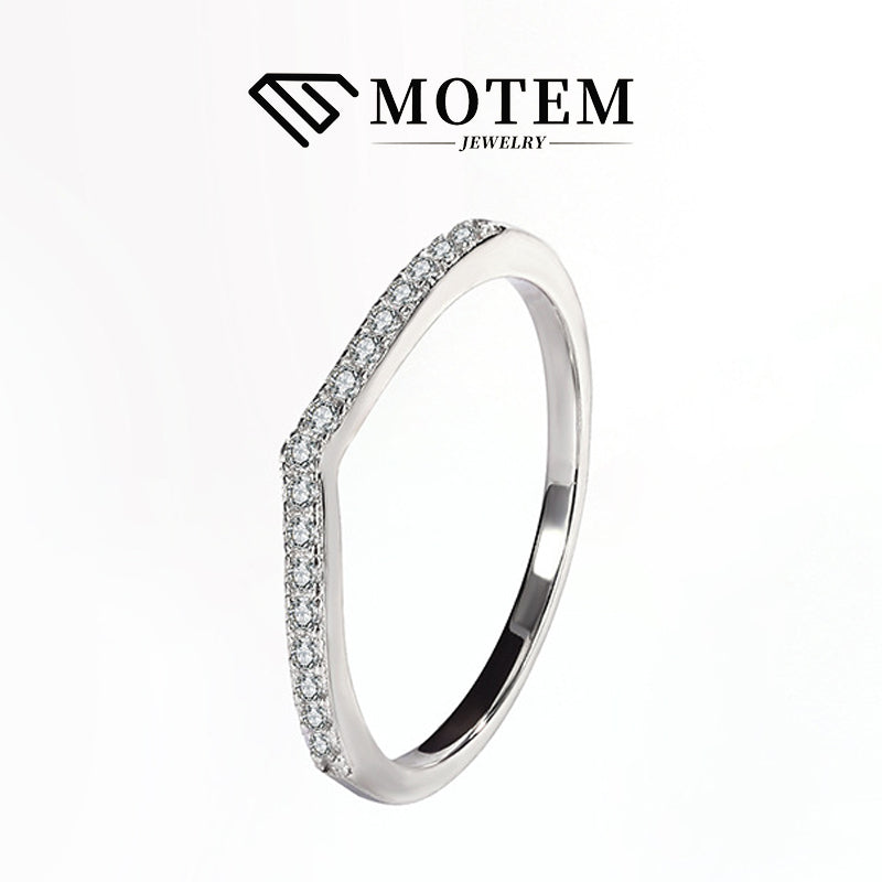 【R12】 925 Sterling Silver Moissanite Rings - MOTEMCO