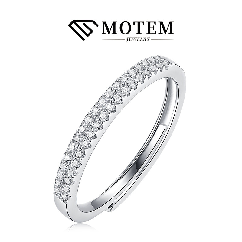 【R16】 925 Sterling Silver Moissanite Rings - MOTEMCO